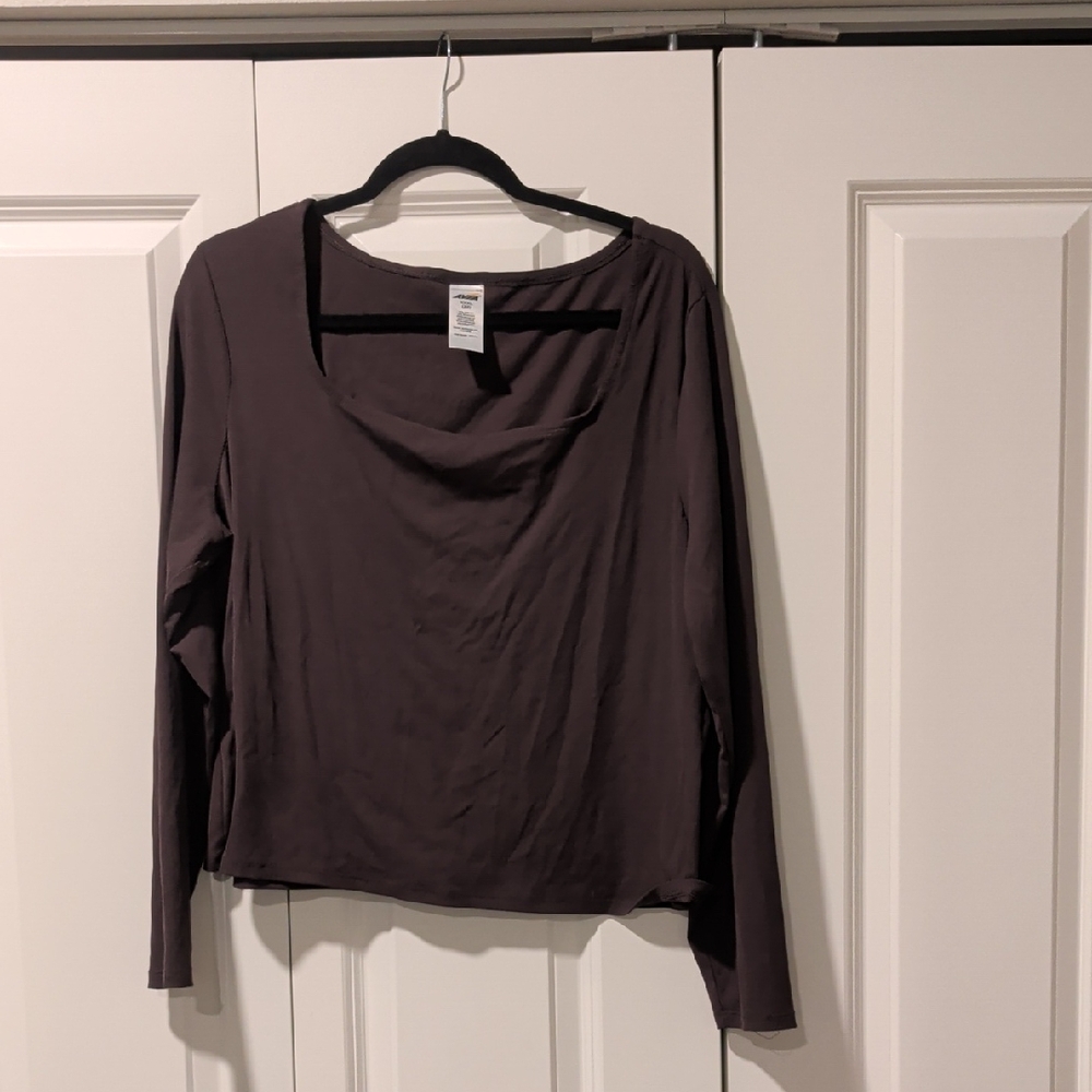 Avia Women's Long Sleeve Top - Deep Brown